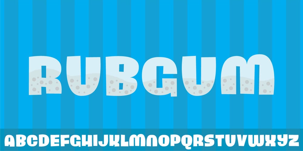 Rub Gum font