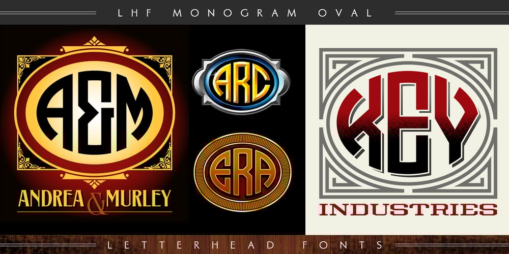 LHF Monogram Oval font