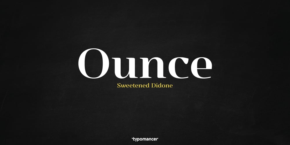 Ounce font