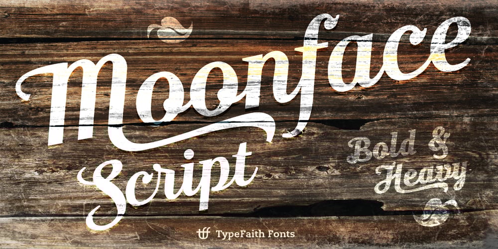 Moonface Script font