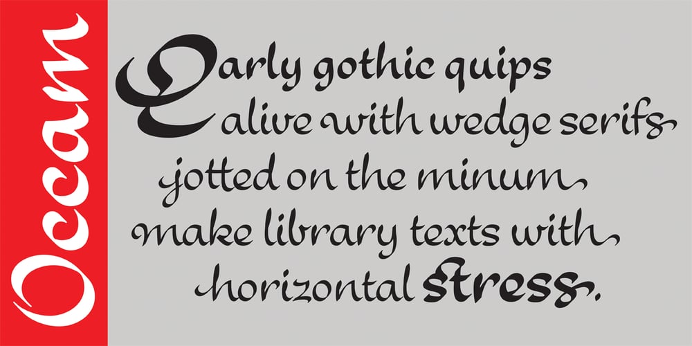 Occam font