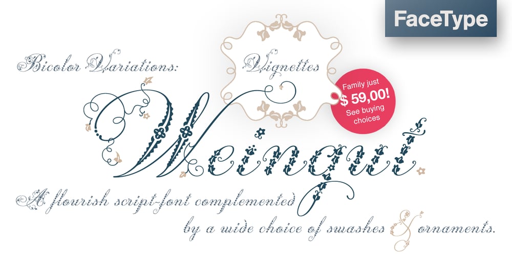 Weingut Script font