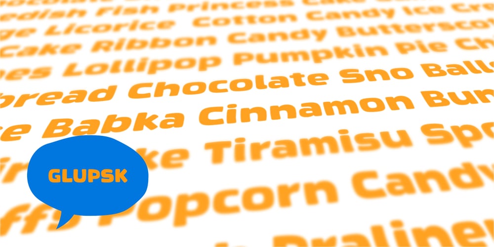 Glupsk font