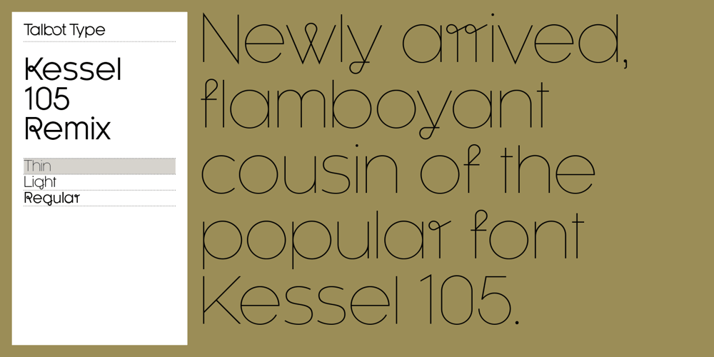 Kessel 105 Remix font