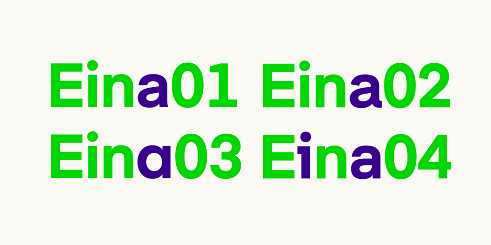 Eina font