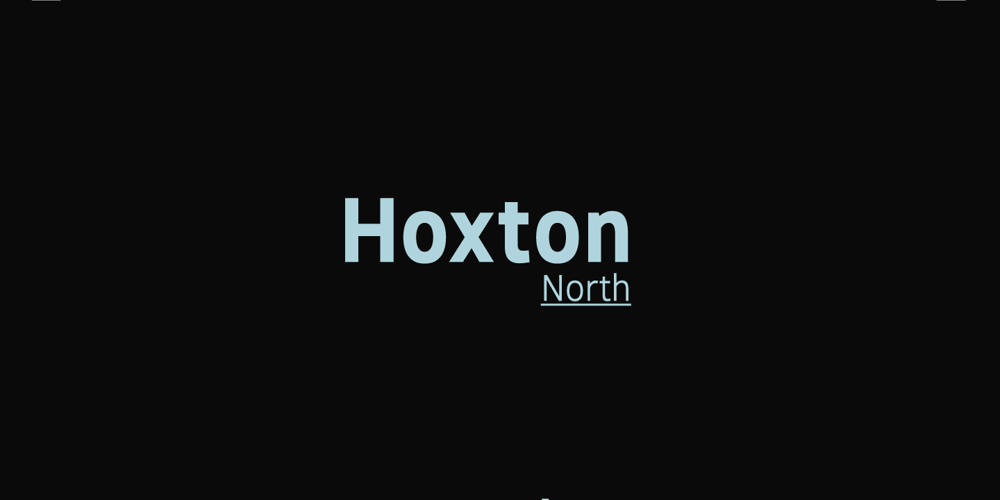 Hoxton North font