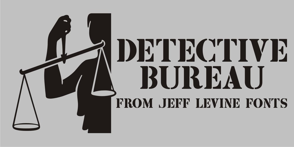 Detective Bureau JNL font