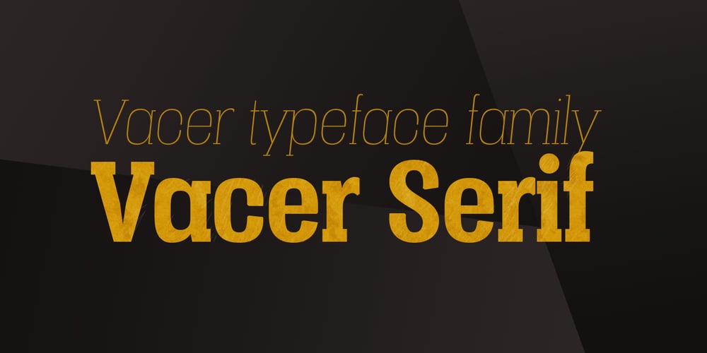 Vacer Serif font
