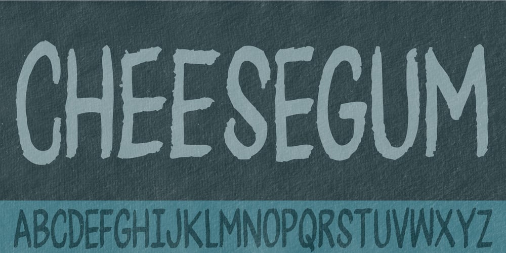 Cheesegum font