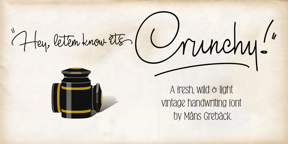 Crunchy font