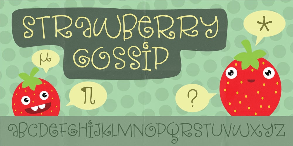 Strawberry Gossip font