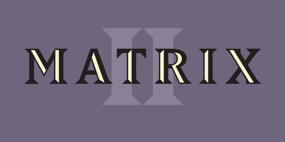 Matrix II font