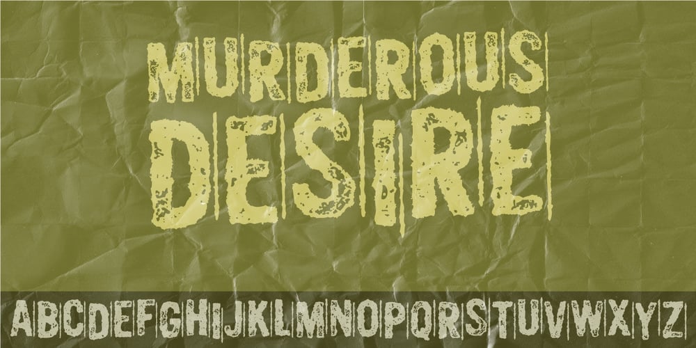 Murderous Desire font
