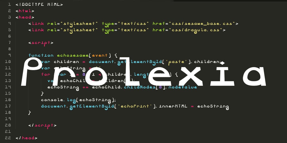 Prolexia font