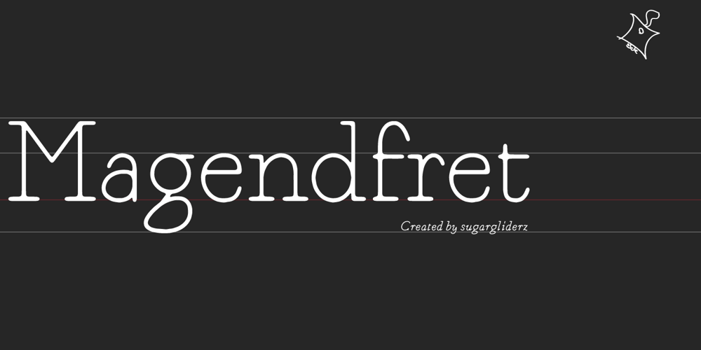 Magendfret font