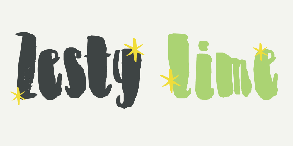 Zesty Lime font