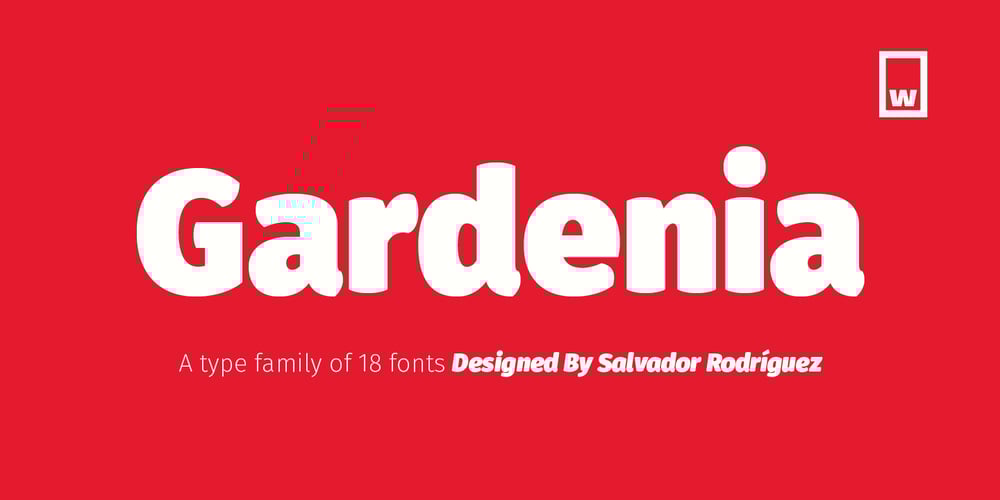Gardenia font
