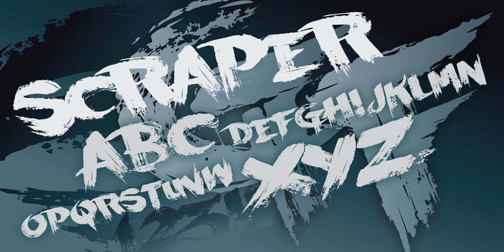 Scraper font