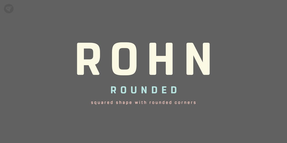 Rohn Rounded font