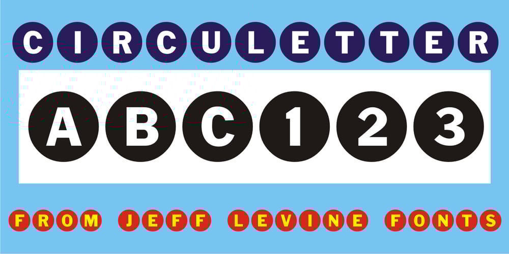 Circuletter JNL font