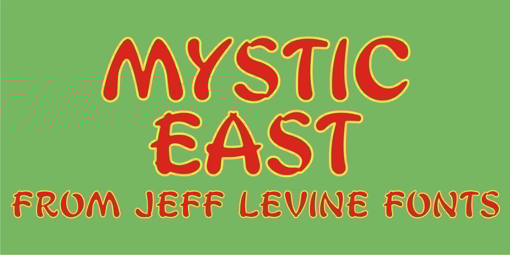 Mystic East JNL font