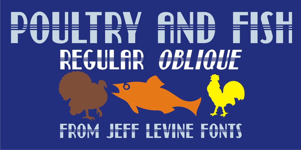 Poultry And Fish JNL font