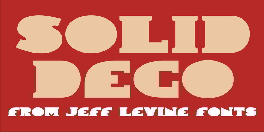 Solid Deco JNL font