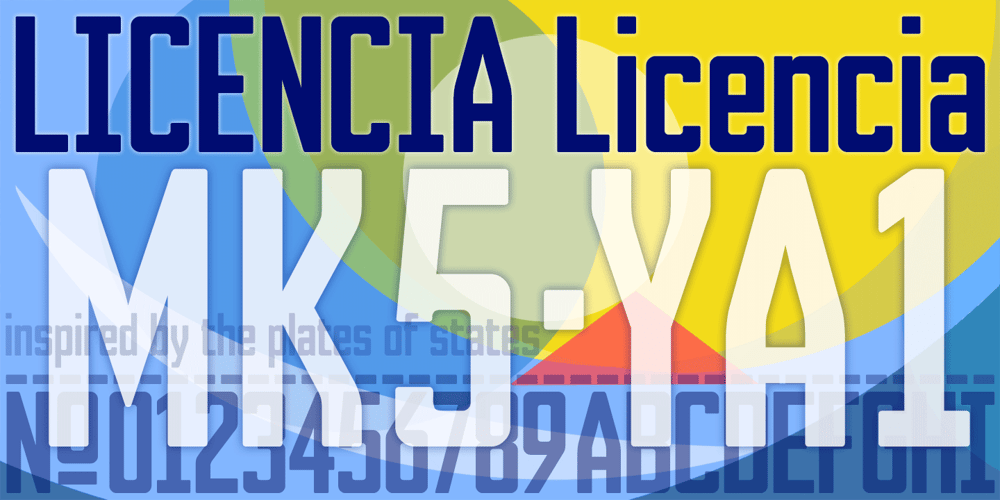 Licencia font