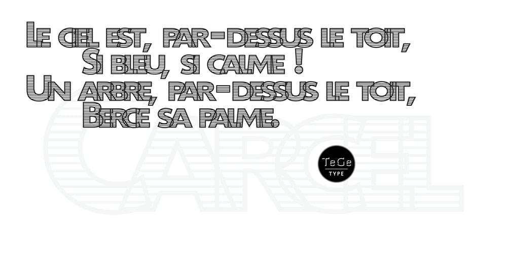 Carcel font