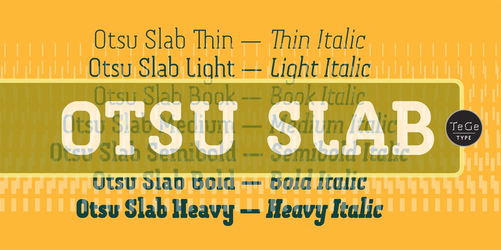 Otsu Slab font