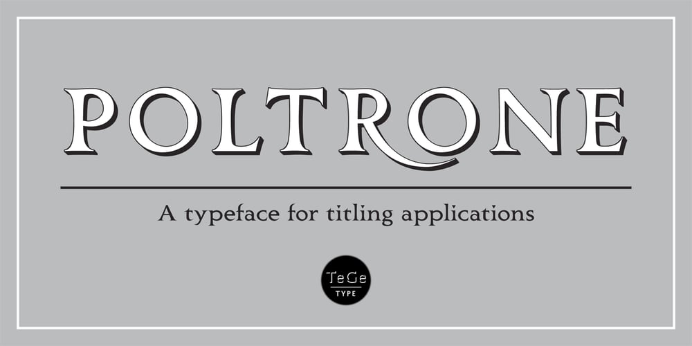 Poltrone font