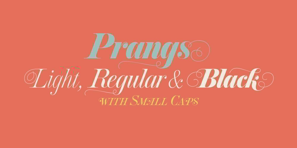 Prangs font