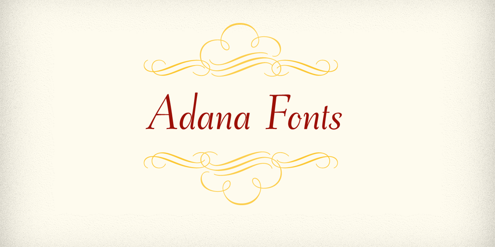 Adana font