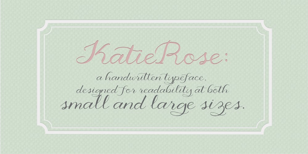 KatieRose font