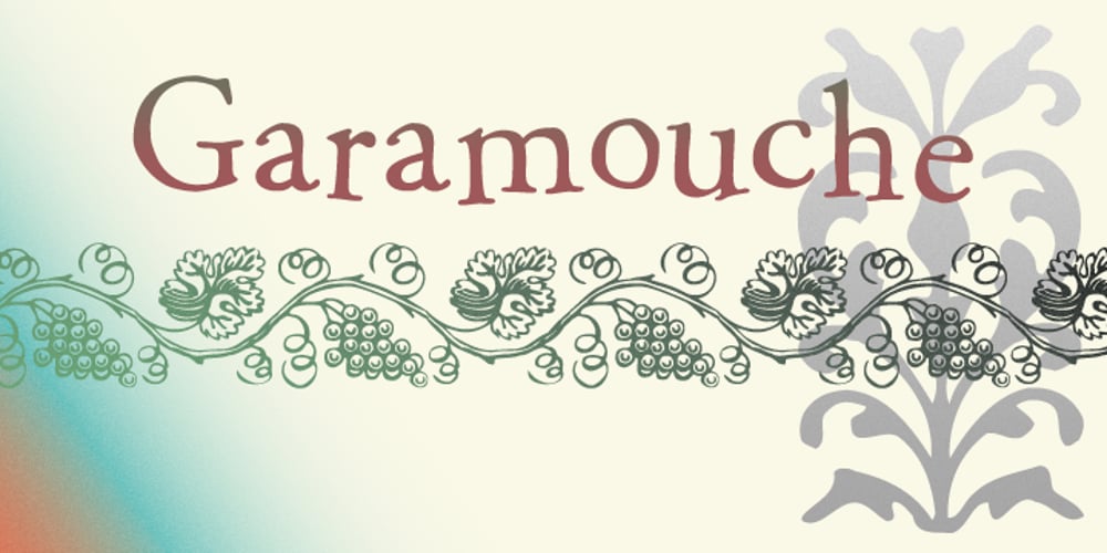 P22 Garamouche font