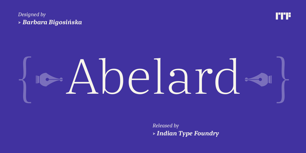 Abelard font