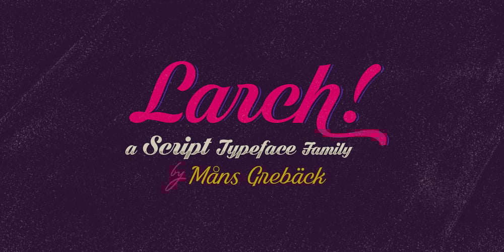 Larch font