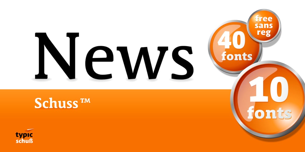 Schuss News Pro font