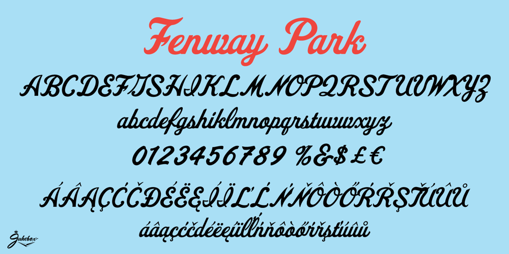Fenway Park JF font