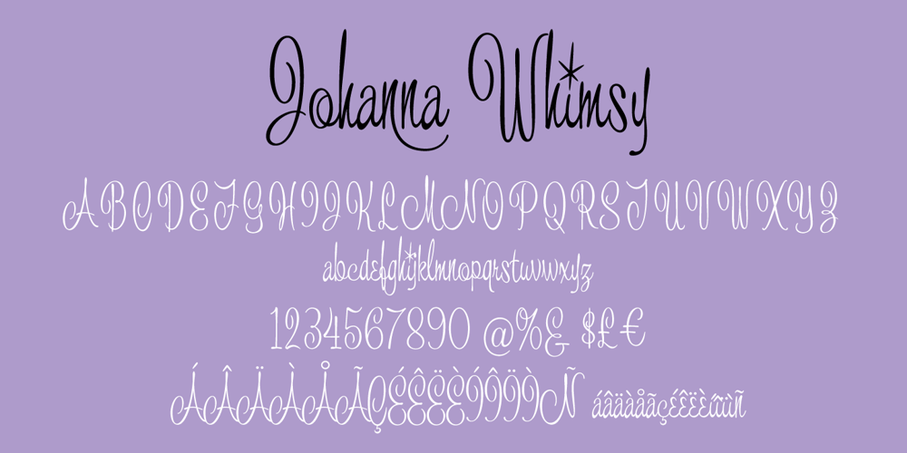 Johanna Whimsy JF font