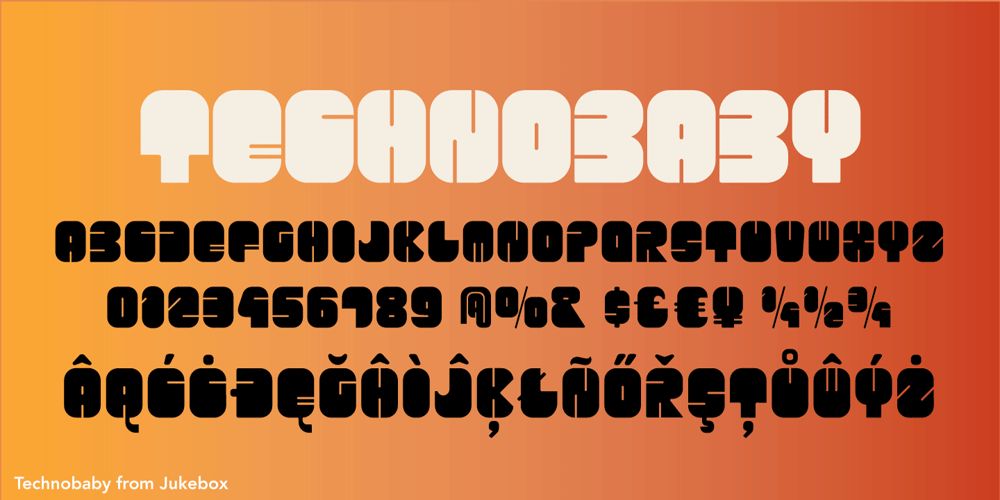 Technobaby JF font