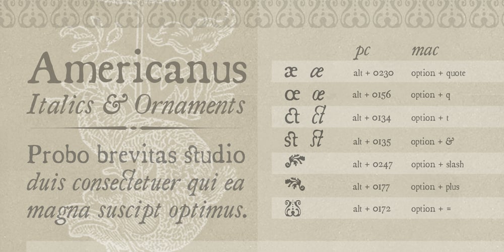Americanus font