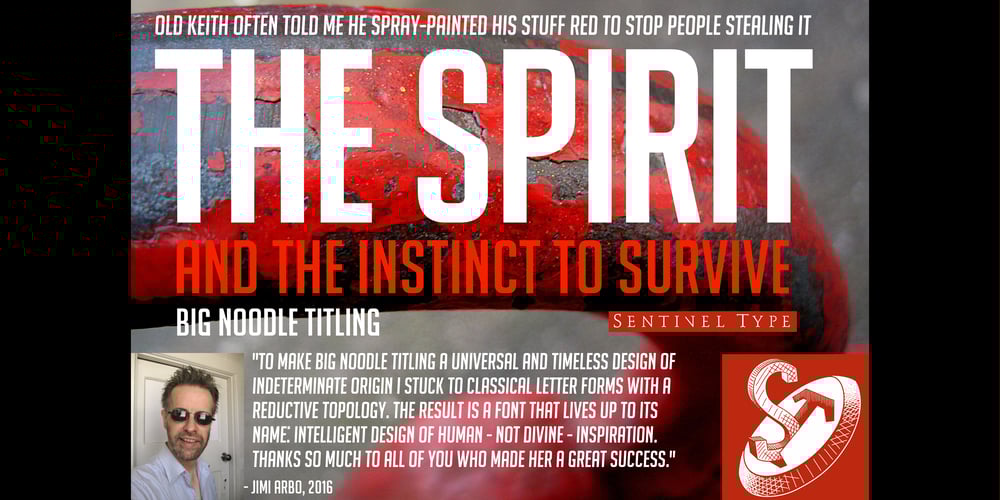 Big Noodle Titling font