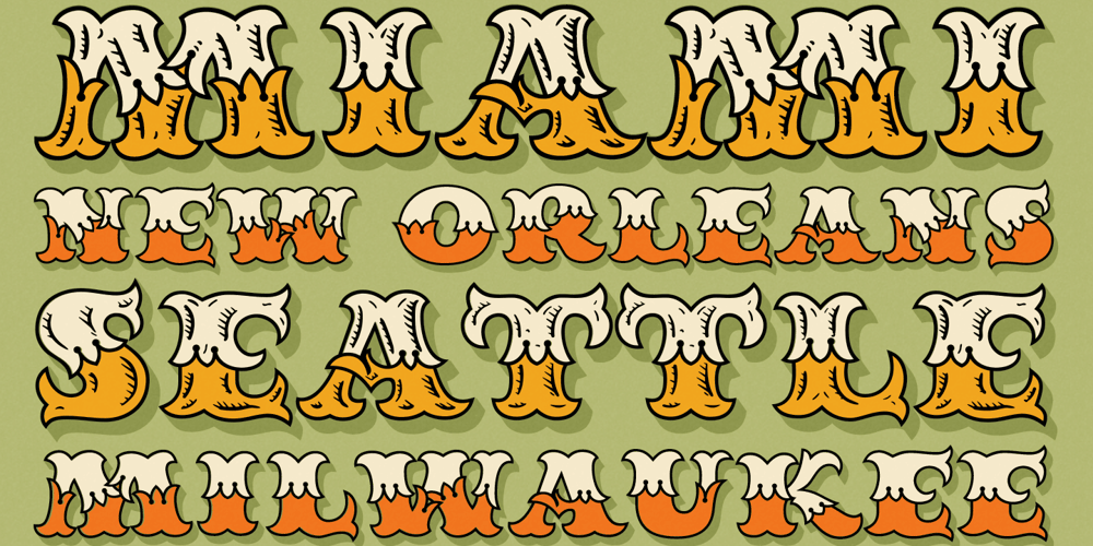 MFC Redding Monogram font