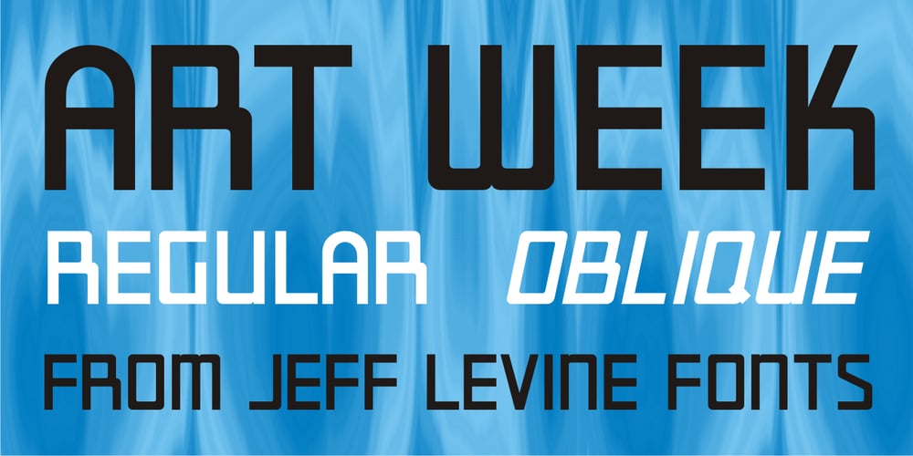 Art Week JNL font
