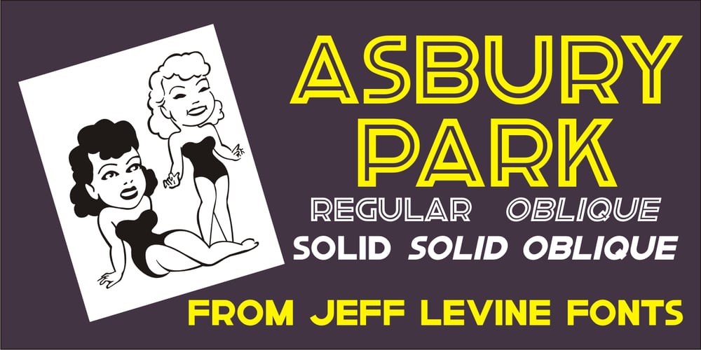 Asbury Park JNL font