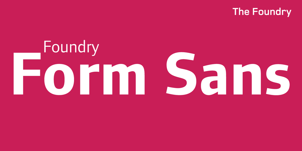 Foundry Form Sans font
