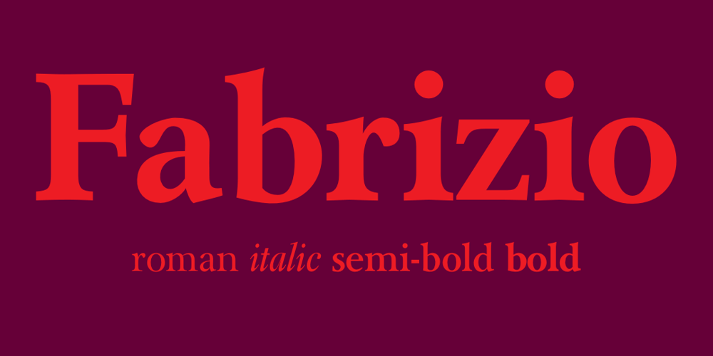 Fabrizio font