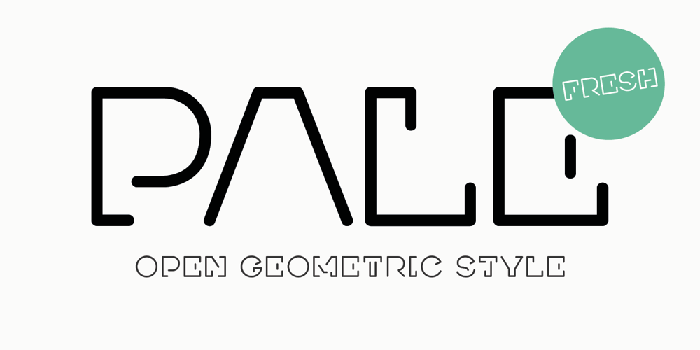 Pale font