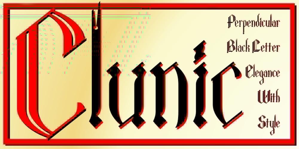 Clunic font